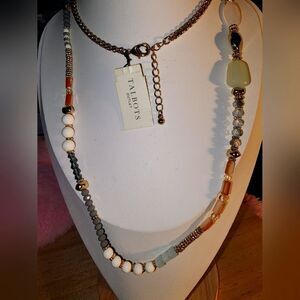 Talbots Women's Multicolor Beaded Necklace NWT